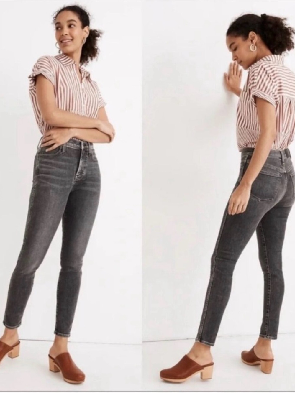 Madewell 10” High Riser Skinny Skinny Jeans Black Wash Size 28